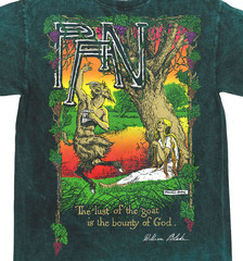 Greek God Pan with William Blake Quote quot The lust of the goat is ...