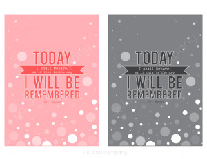 Today I will be remembered {new printable} Words to Remember 3.5