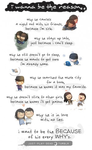 wanna be the reason. why he cancels a night out with his friends ...