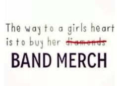 rather have band merch