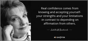 Real confidence comes from knowing and accepting yourself- your ...