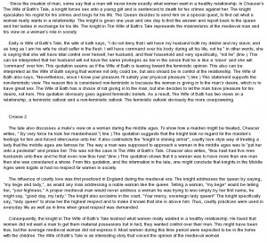 ... on What A Woman Really WantsFrom Chaucer's The Wife of Bath's Tale