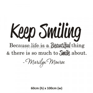Keep Smiling - Marilyn Monroe