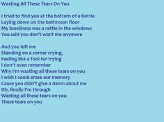 cassidy pope- wasting all these tears on you