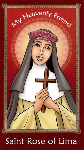 St. Rose of Lima Prayer Card - Brother Francis Holy Card Series