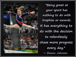 Shawn Johnson Olympic Gymnast Photo Quote Mini Poster Wall Art Print ...