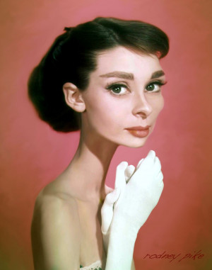 Audrey Hepburn Caricature Study
