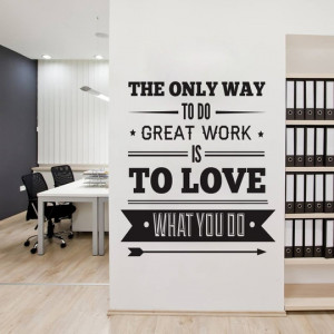 ... Quote - Wall Decoration Art - Success Quote - The Only Way to Do Great