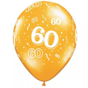 Ballon 60 Ans Qualatex Assortiment Tropical Taille 11 28 Cm