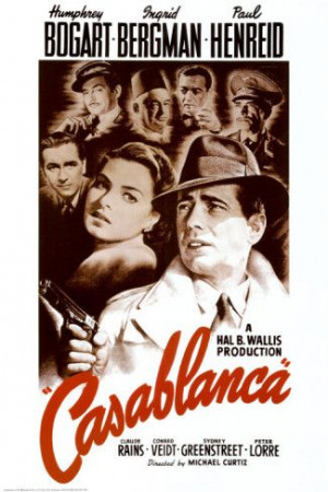 , starring Humphrey Bogart and Ingrid Bergman, with Paul Henreid ...