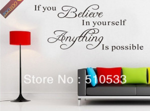 2013-New-Discount-If-You-Believe-English-Words-Quote-Vinyl-Wall-Art ...