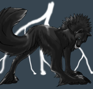 Anime Evil Wolf Picture