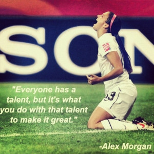 love Alex Morgan, she's a beast