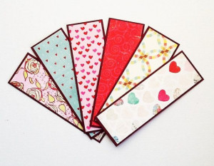 Handmade Bookmarks Love Quotations Set of 6 by WideSkyPapercrafts, £7 ...