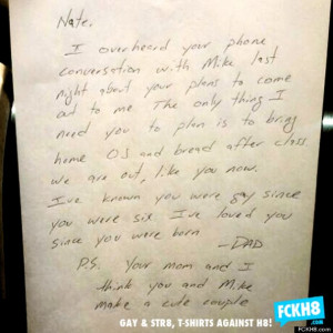 Conmovedora carta de padre que se enteró “accidentalmente” que su ...