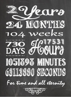 Year anniversary chalkboard printable