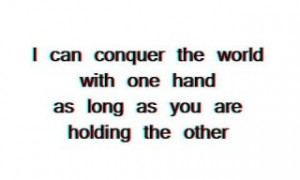 Hand in hand, we can Conquer Kids' Cancer! So so sweet :'-)