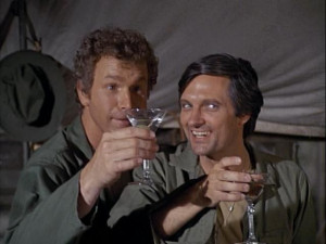 Trapper John McIntyre (Wayne Rogers) and Hawkeye Pierce (Alan Alda) in ...