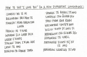 How to Say I Love You in Different Languages