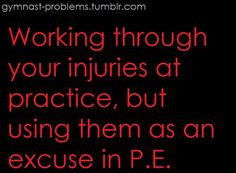 This Dosent only apply to gymnasts but also to every other athlete ...