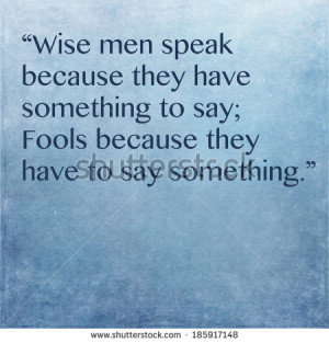 Inspirational quote by ancient Greek philosopher Plato - stock photo