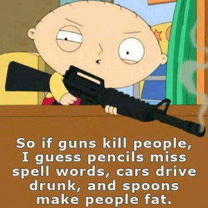 So if guns kill people....
