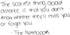 Quotes Made from the note book | Distance Quote The Notebook ...