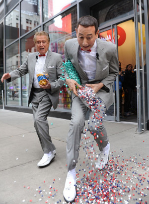 Funny photos funny Pee Wee Herman Regis Philbin