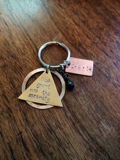 AA Alcoholics Anonymous Anniversary Sobriety Keychain by KLBaby, $15 ...