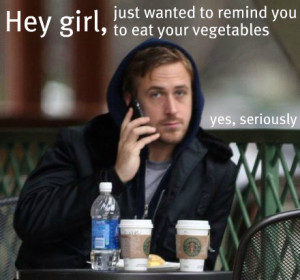 Ryan Gosling on wedding planning