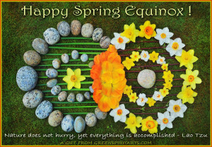 Happy Spring Equinox Happy spring equinox!