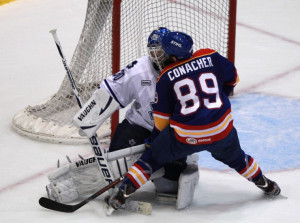 Bizarre bounce in OT puts Admirals one win from Cup