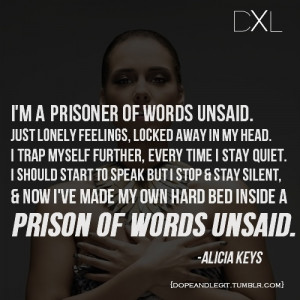 prison of words unsaid