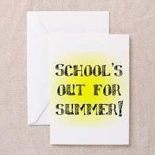 School's Out for Summer Greeting Cards (Package of for