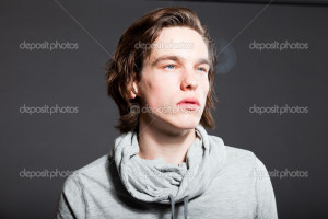 Young Men with Gray Hair