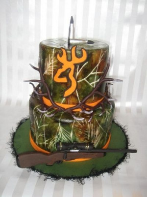 Hunting Cake, Very Cool! Groom's Cake !!!
