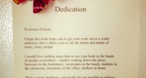 An Example of a Great Book Dedication