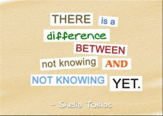 between not knowing and not knowing yet --- Follow My Math Quotes ...