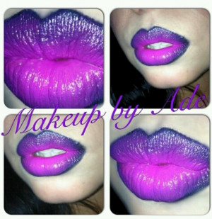... Lips Taste, Purple Ombre Lips, Lipsticks Lips, Hair, Purple Lips