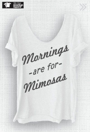 Sunday Brunch Mornings are for Mimosas Off Shoulder Triblend Raw Edge ...