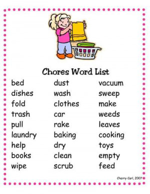 Ways To Use A Chores List For Kids To Get A Little Help Around The ...