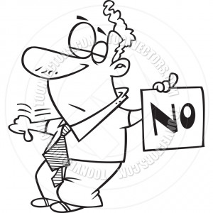 Cartoon Disapproving Credited