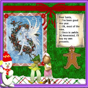 ... Home Page >> camel34's Scrapbooks >> Letter to Santa - Page 1