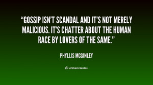 Quotes About Malicious Gossip