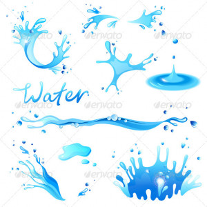 Water Splash Graphics Water splashes - nature
