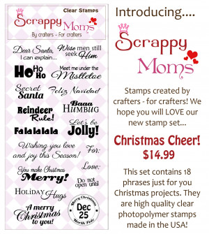 ... from the newest christmas stamp set from scrappy moms christmas cheer