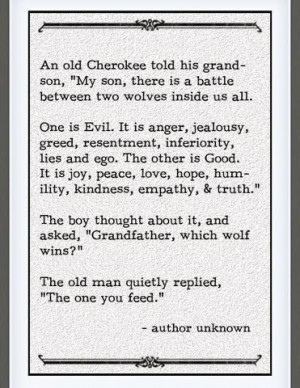 Cherokee wisdom