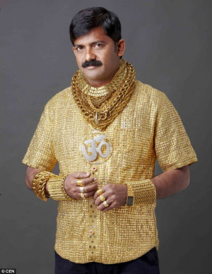 Wealthy Indian spends £14,000 on a shirt made of GOLD to impress the ...