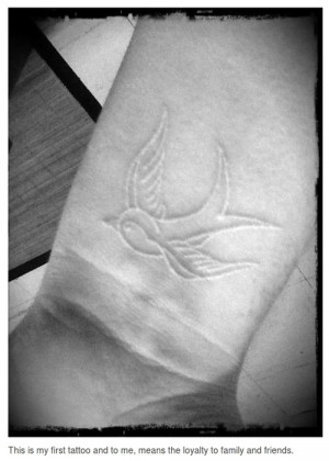 tumblr.comReason behind the cross tattoo