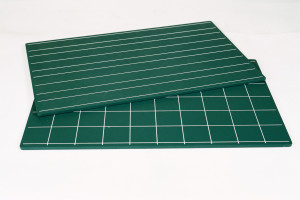 Green Boards with Double Lines and Squares